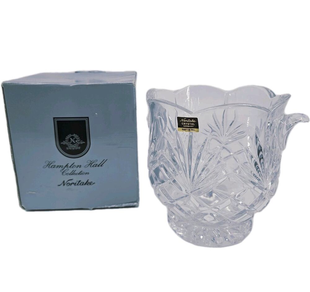 NORITAKE Hampton Hall Crystal Ice Bucket 2 Qt 908/766 GERMANY NEW In Box